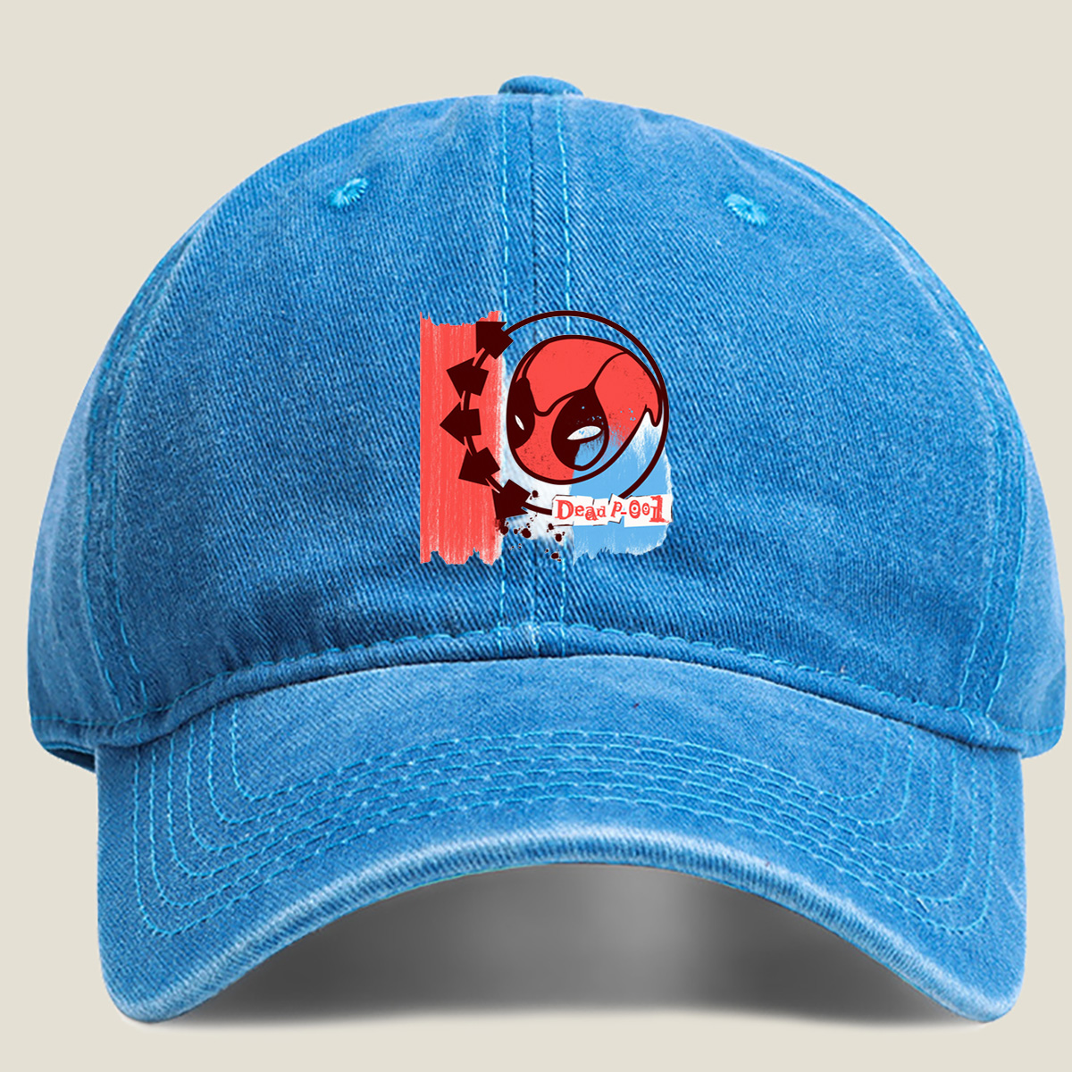 Deadpool 001 - Washed Denim - Baseball Cap