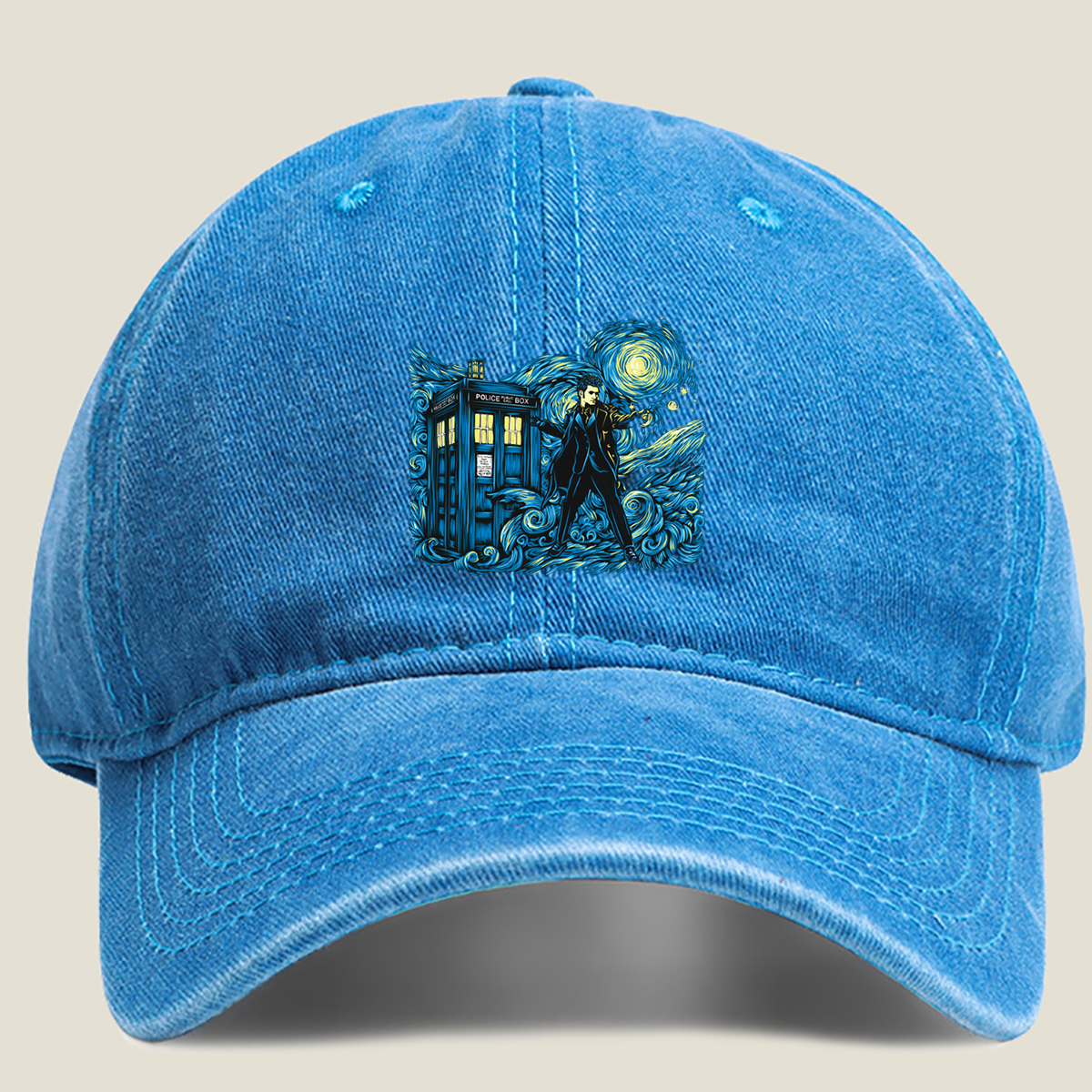 Doctor Who: TARDIS and the Time Lord - Washed Denim - Baseball Cap