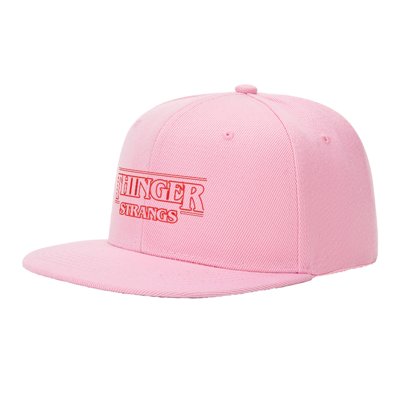 Flat Brim Baseball Cap Thinger Strangs Logo Print Streetwear Underground Skate Style for Basketball Court Skate Park Urban Lifestyle Skaters Rappers Streetwear Enthusiasts
