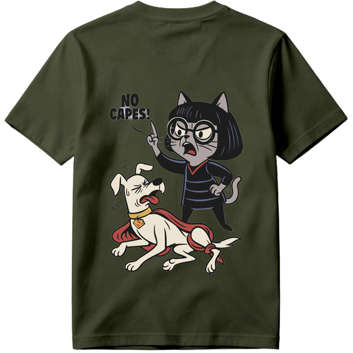 Krypto the Superdog and Streaky the Supercat: No Capes! - Tee