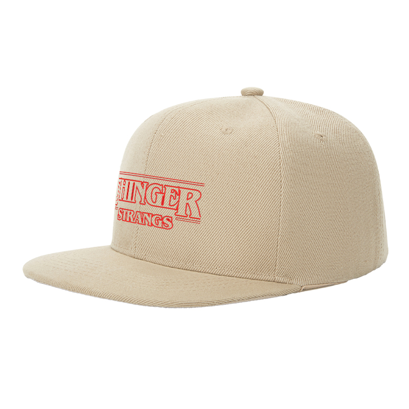 Flat Brim Baseball Cap Thinger Strangs Logo Print Streetwear Underground Skate Style for Basketball Court Skate Park Urban Lifestyle Skaters Rappers Streetwear Enthusiasts