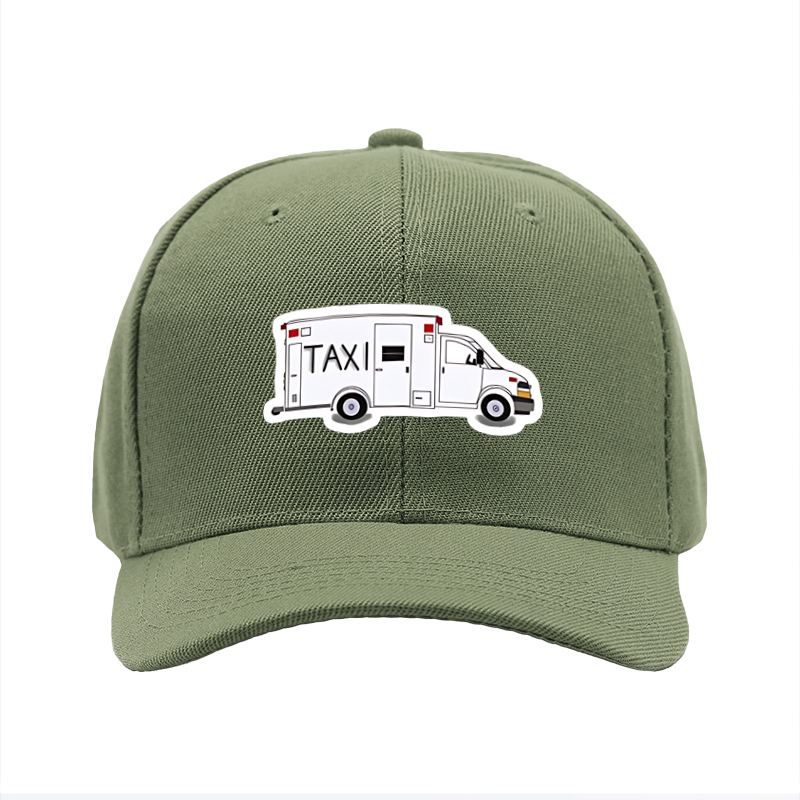 1pc New Baseball Cap with Taxi Van Print Design Unisex Adjustable Hat for Outdoor Activities and Daily Wear Suitable for Adults and Teens