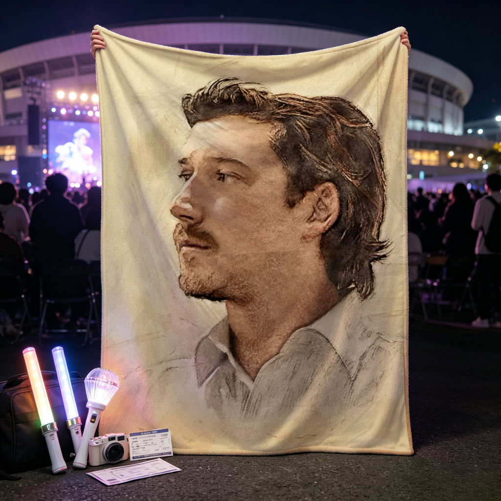 Morgan Wallen I'm the Problem Album Cover Art Portrait - Blankets