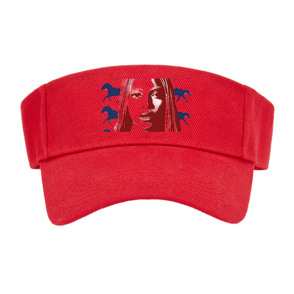 Beyoncé with Braided Hair and Horses in Background -  Visor cap