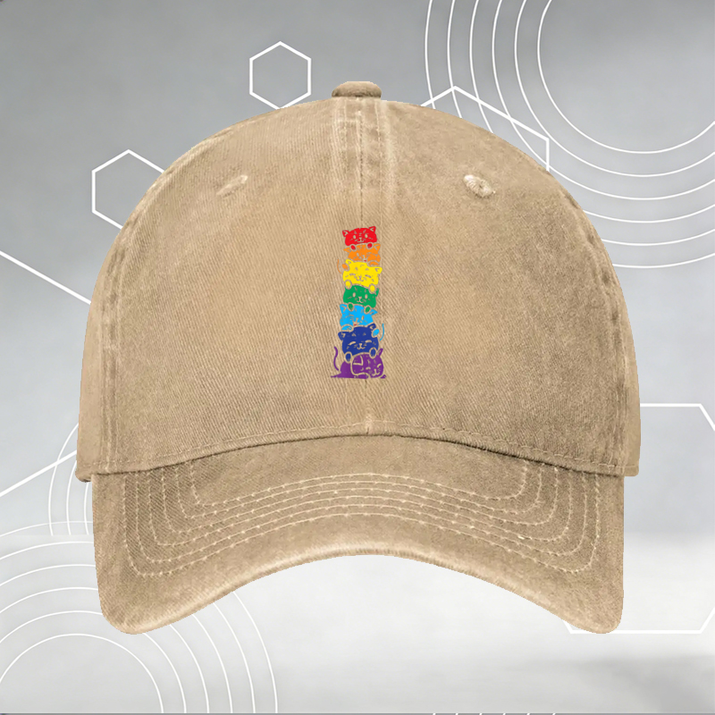 New Baseball Cap with Mushroom Print and 