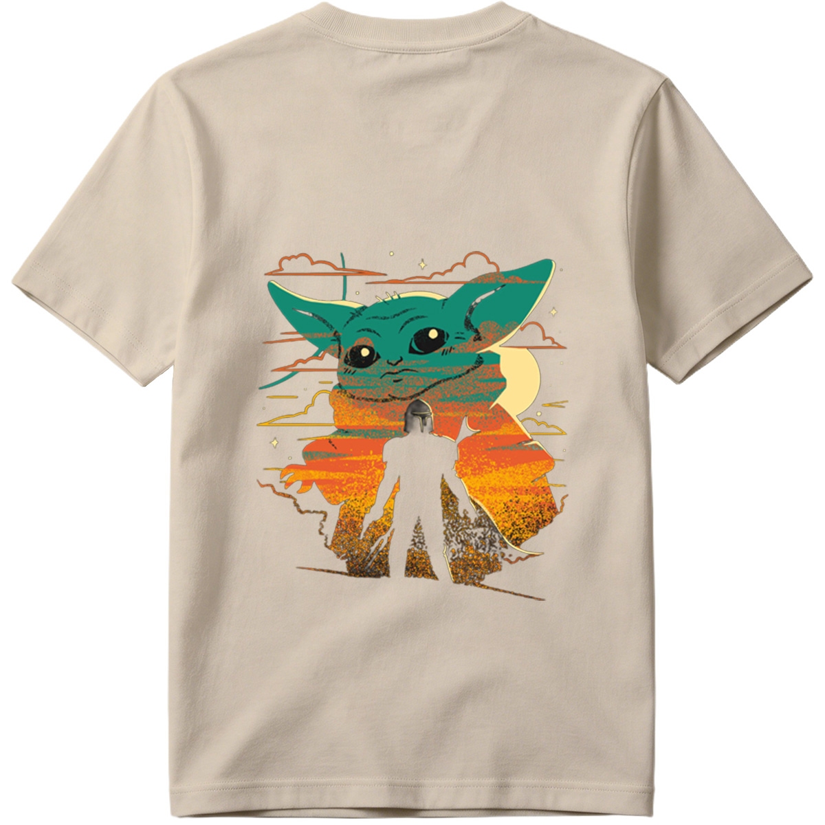 The Mandalorian and Grogu Sunset - Tee