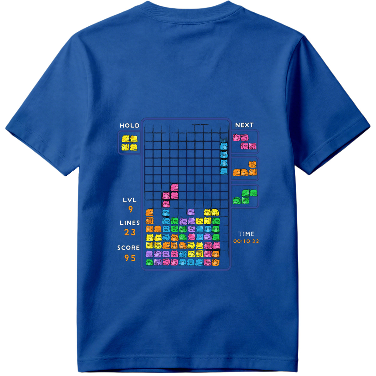 Cat Tetris: Level 9 Action - Tee