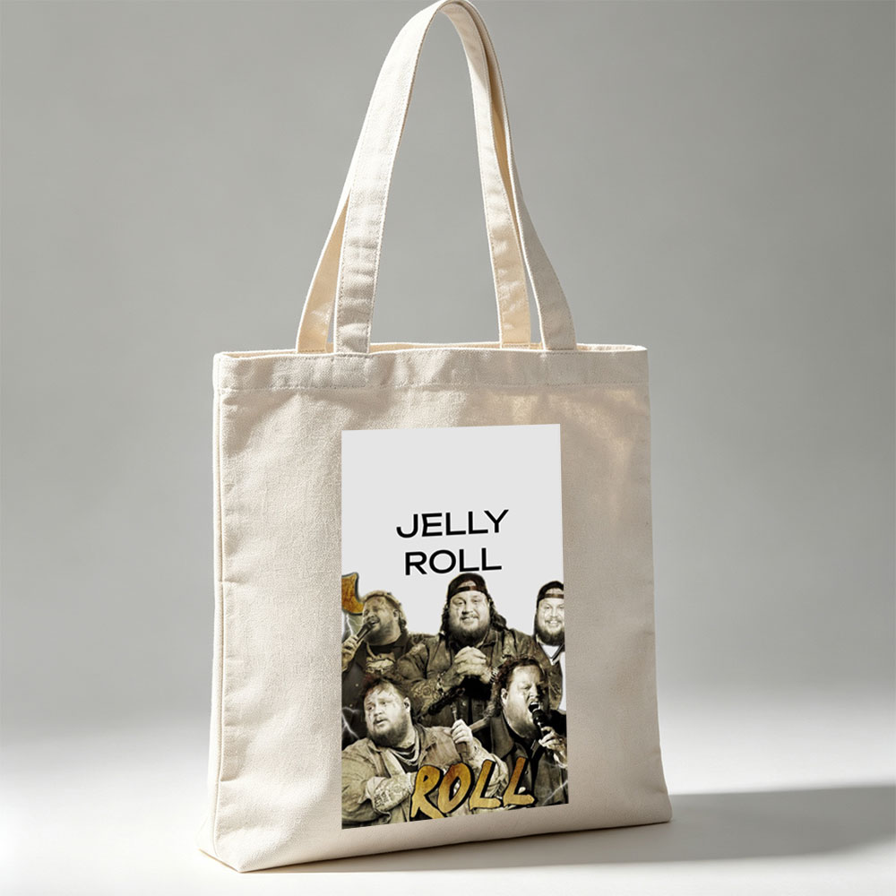Jelly Roll Band Performing Live with Microphones and Dynamic Energy - Canvas tote bags