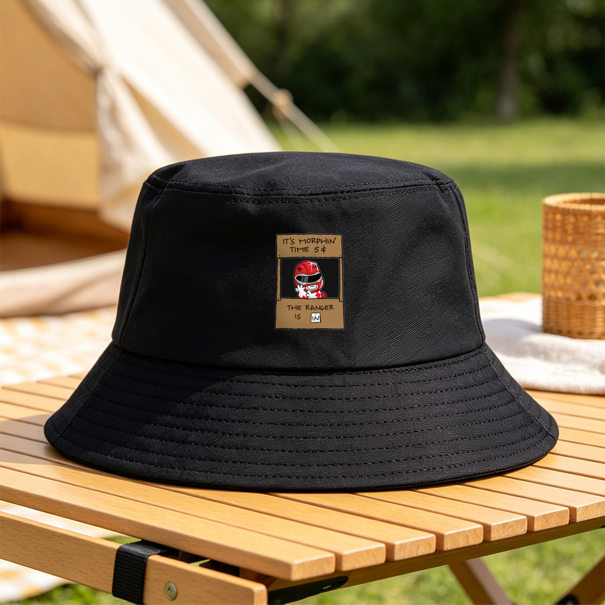 Red Ranger Morphin Time Booth - Fisherman's Hat