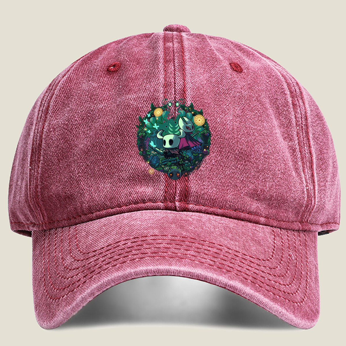 Hollow Knight: Hornet and The Knight in the Garden of Souls - Washed Denim - Baseball Cap