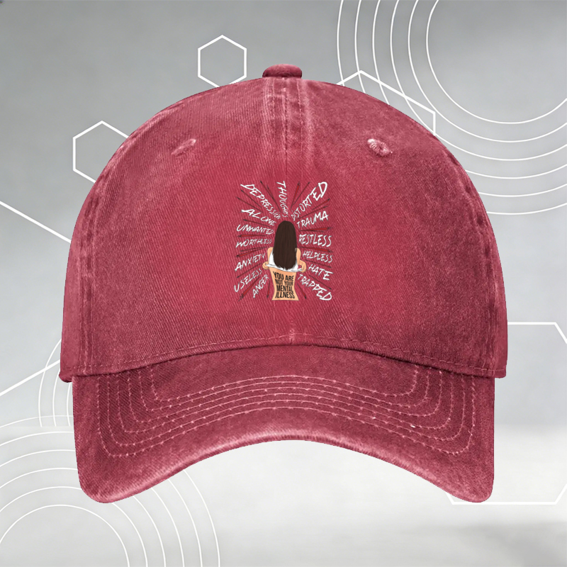 New Baseball Cap with Dartboard Print and 