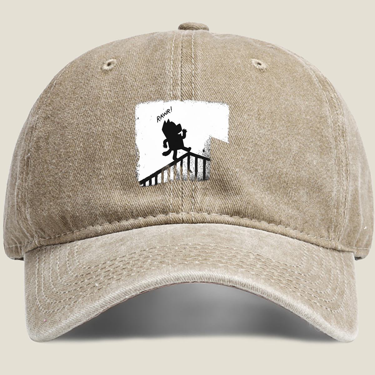 Cat in the Hat Rawr! - Washed Denim - Baseball Cap