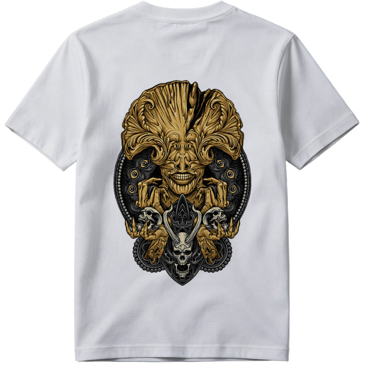Alien vs. Predator: Golden Xenomorph and Skulls - Tee