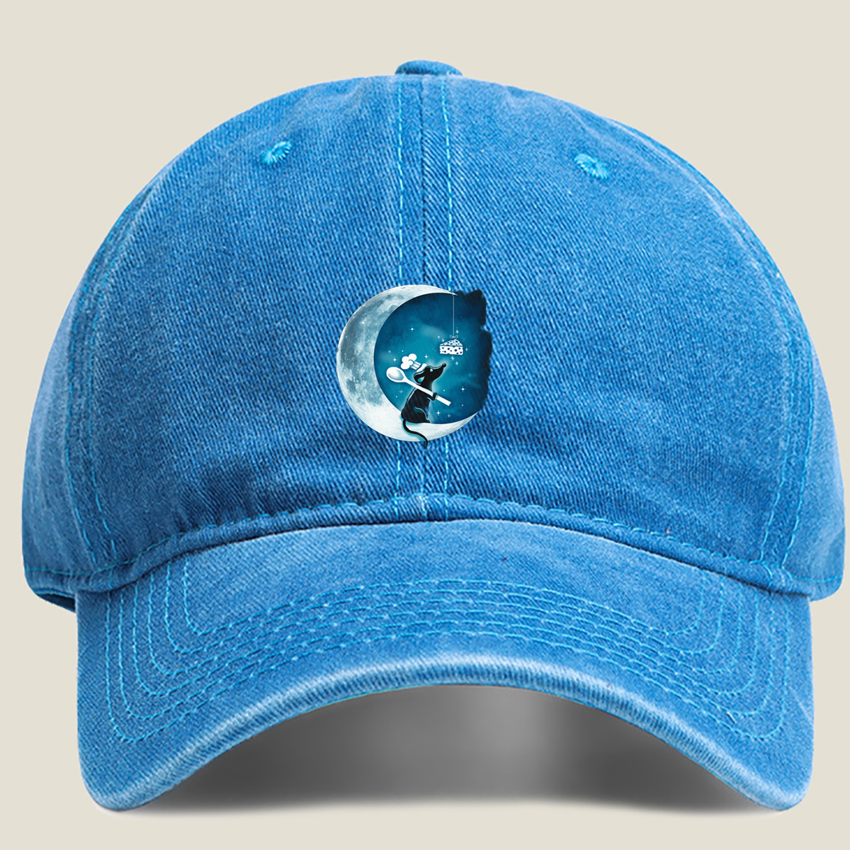 Mickey Mouse and the Moonlight Cheese Dream - Washed Denim - Baseball Cap
