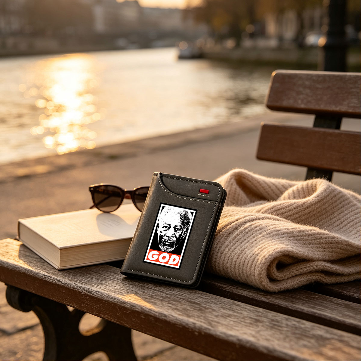 Nelson Mandela GOD Poster - Vertical Style Wallet