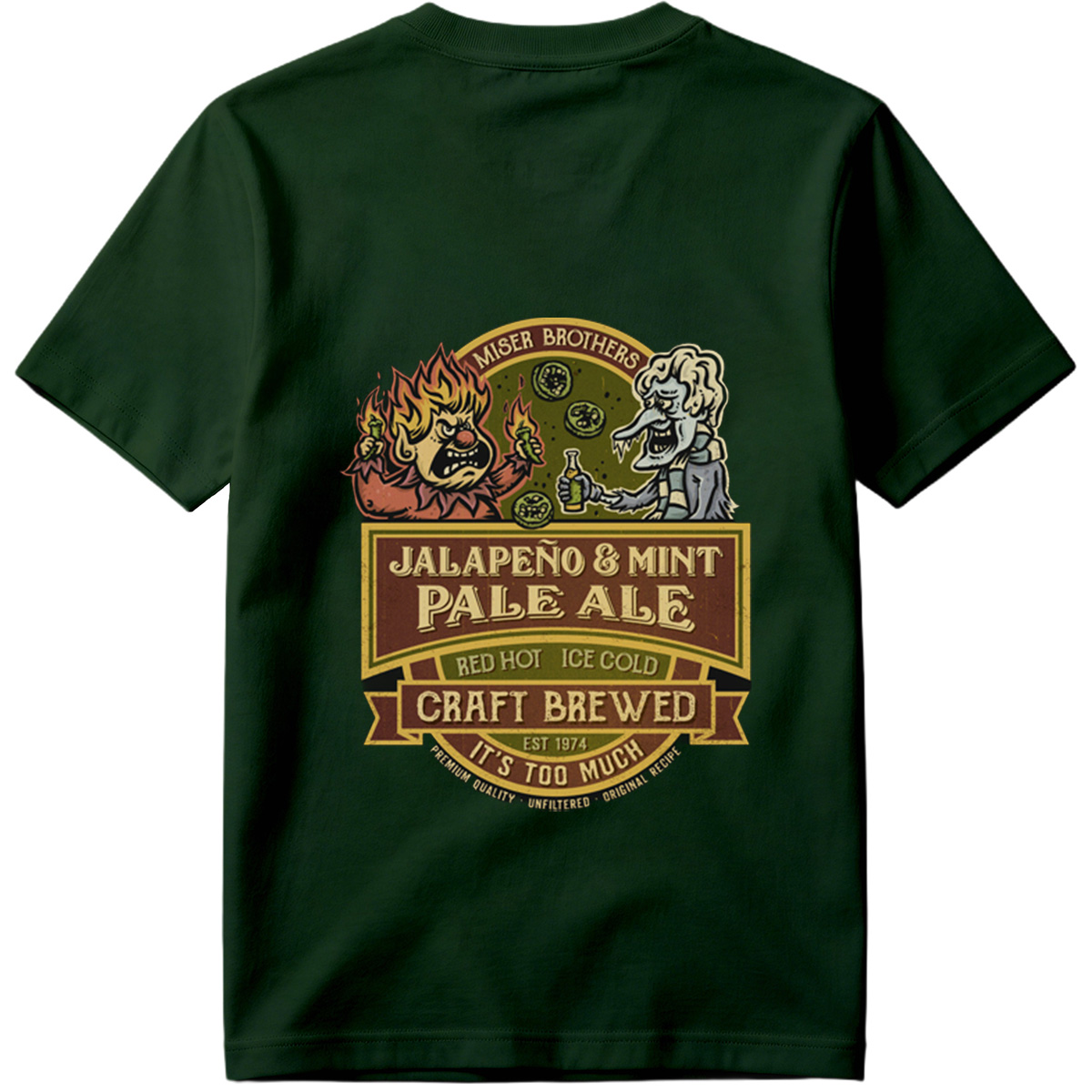 Miser Brothers Jalapeno & Mint Pale Ale Craft Brewed - Tee