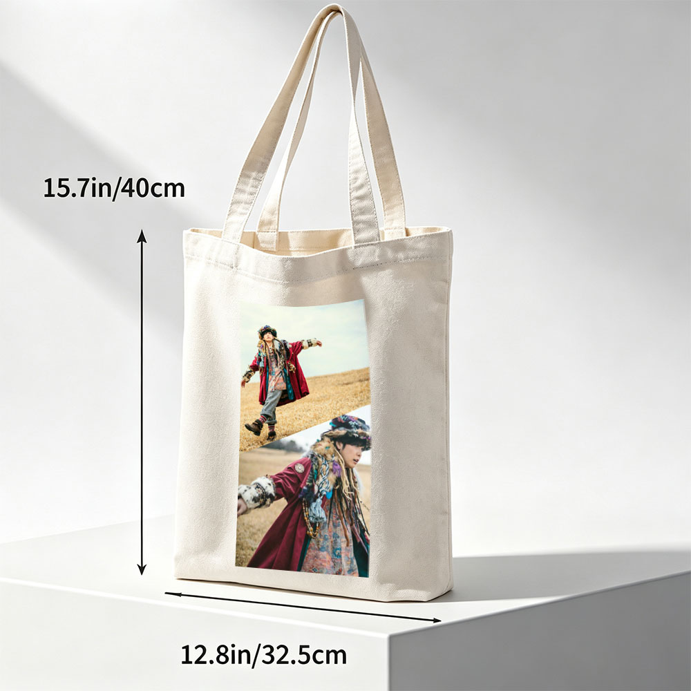 Yosuke Kubozuka in a Bohemian Fashion Shoot on a Golden Field - Canvas tote bags