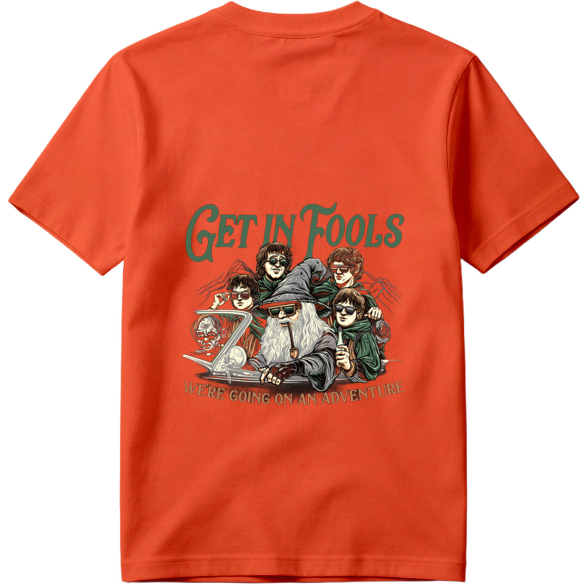 The Lord of the Rings: Frodo, Sam, Merry, Pippin, and Gandalf with a Modern Twist - Tee