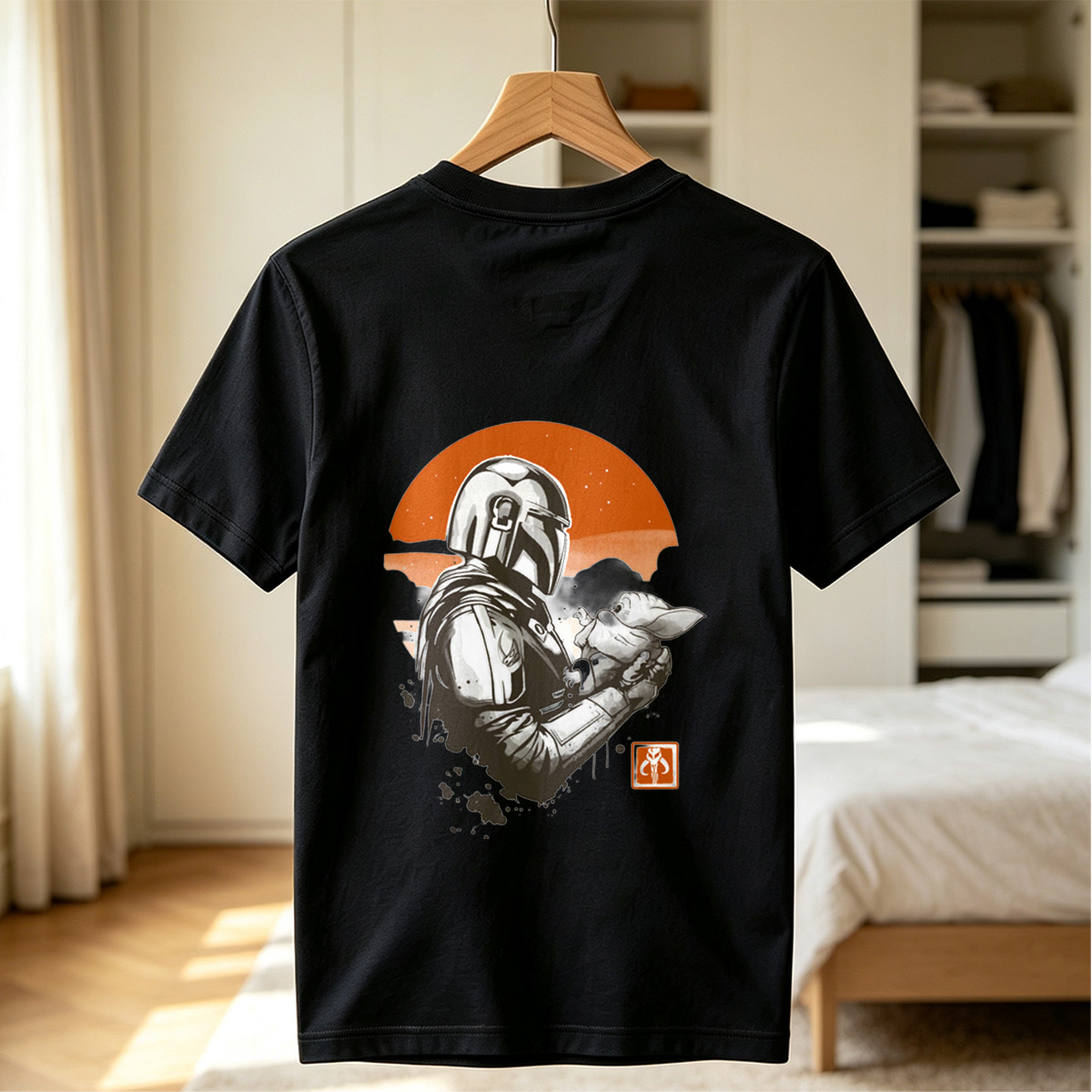 The Mandalorian and Grogu Under the Sunset - Tee