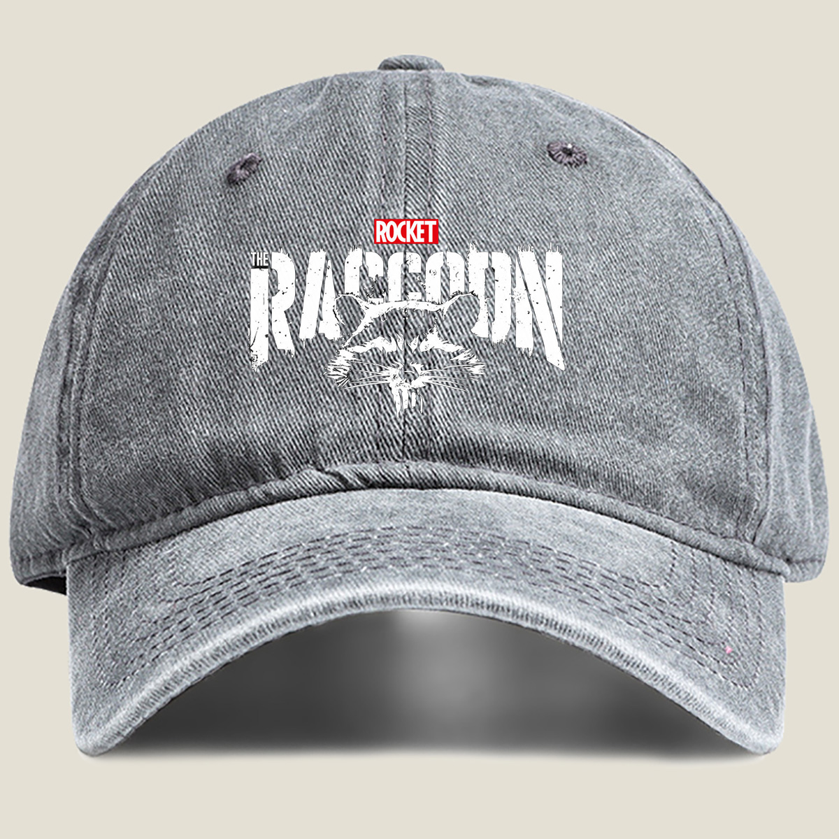 Rocket Raccoon - Washed Denim - Baseball Cap
