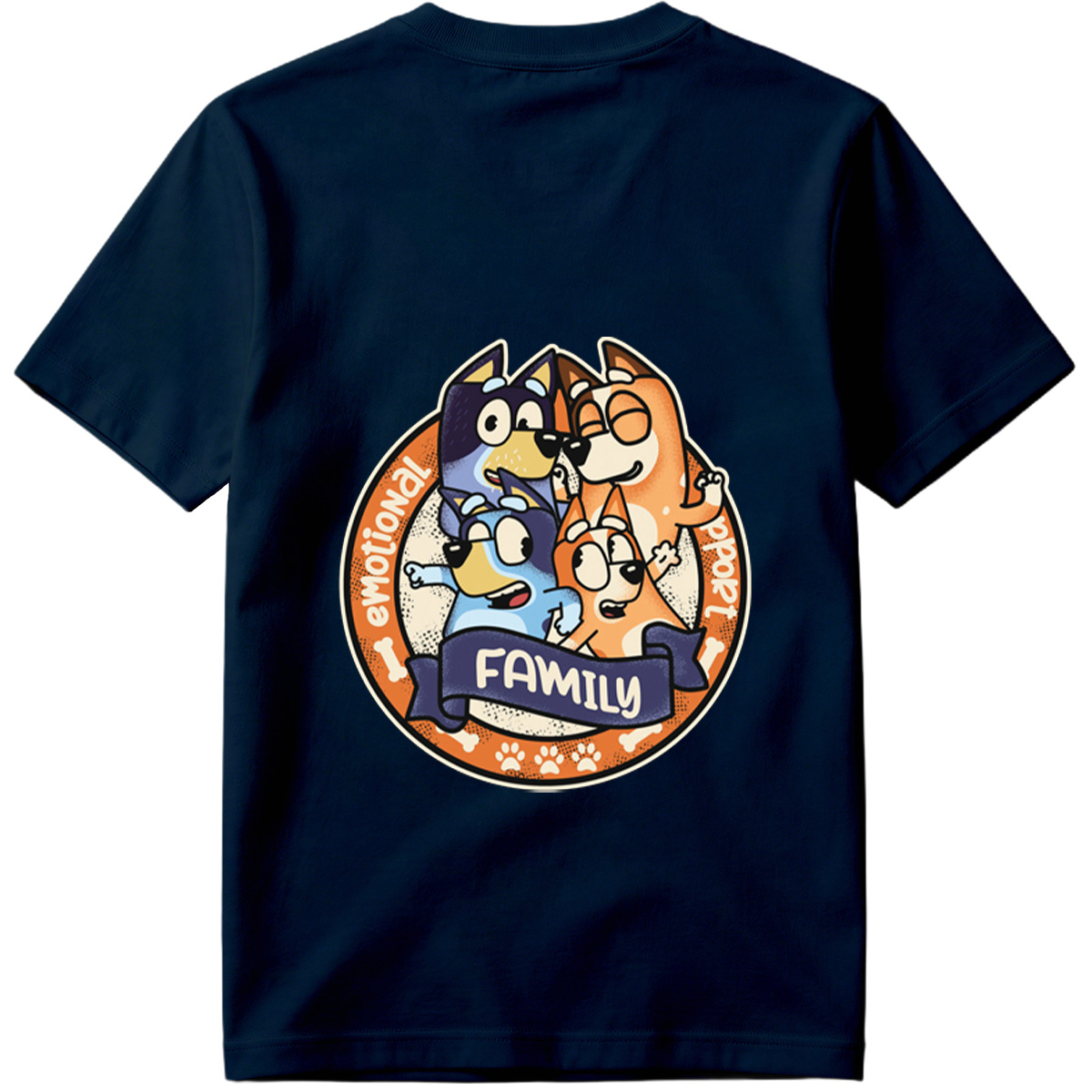 Bluey Family Emotional Support - Tee