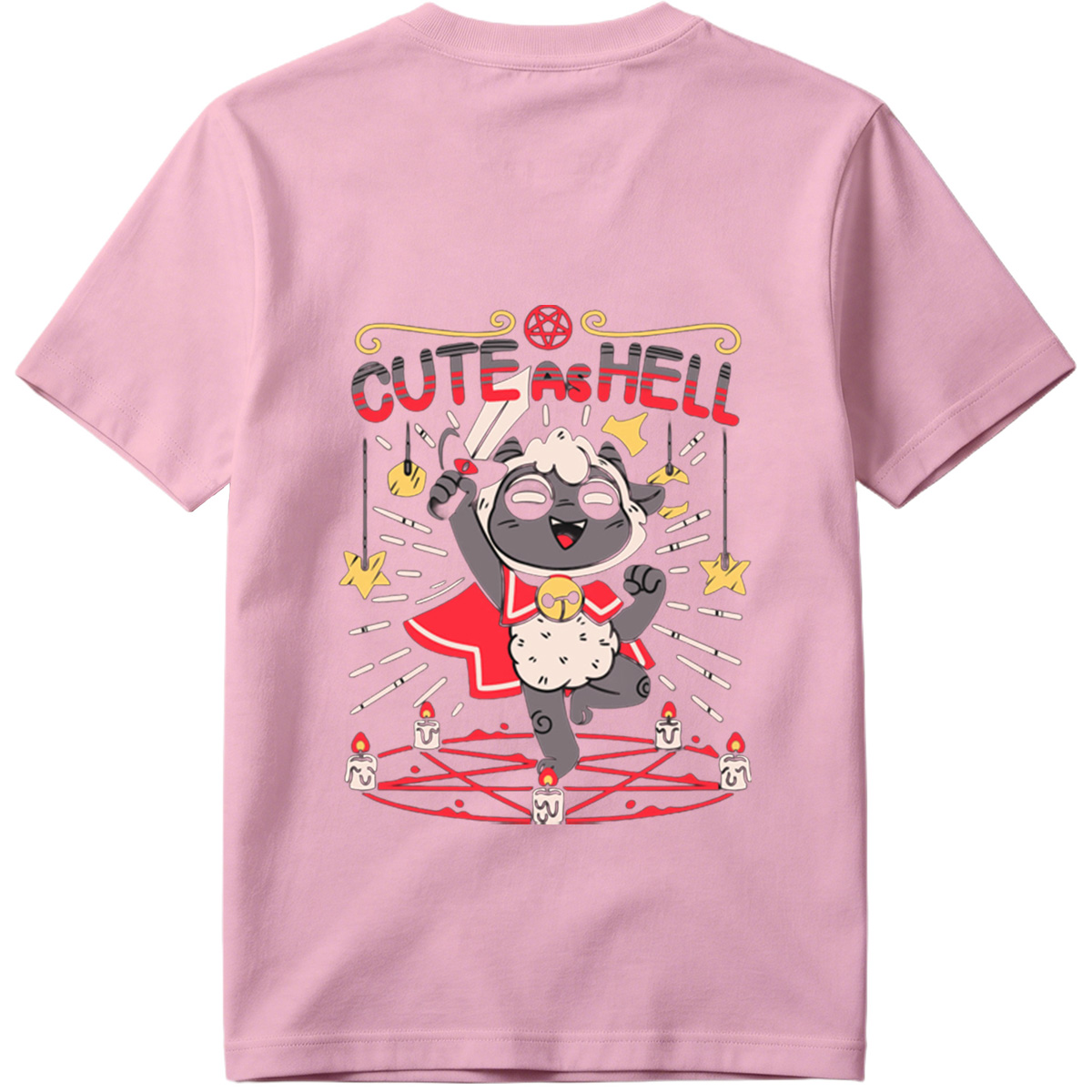 Cute as Hell: Devilish Sheep Character Design - Tee