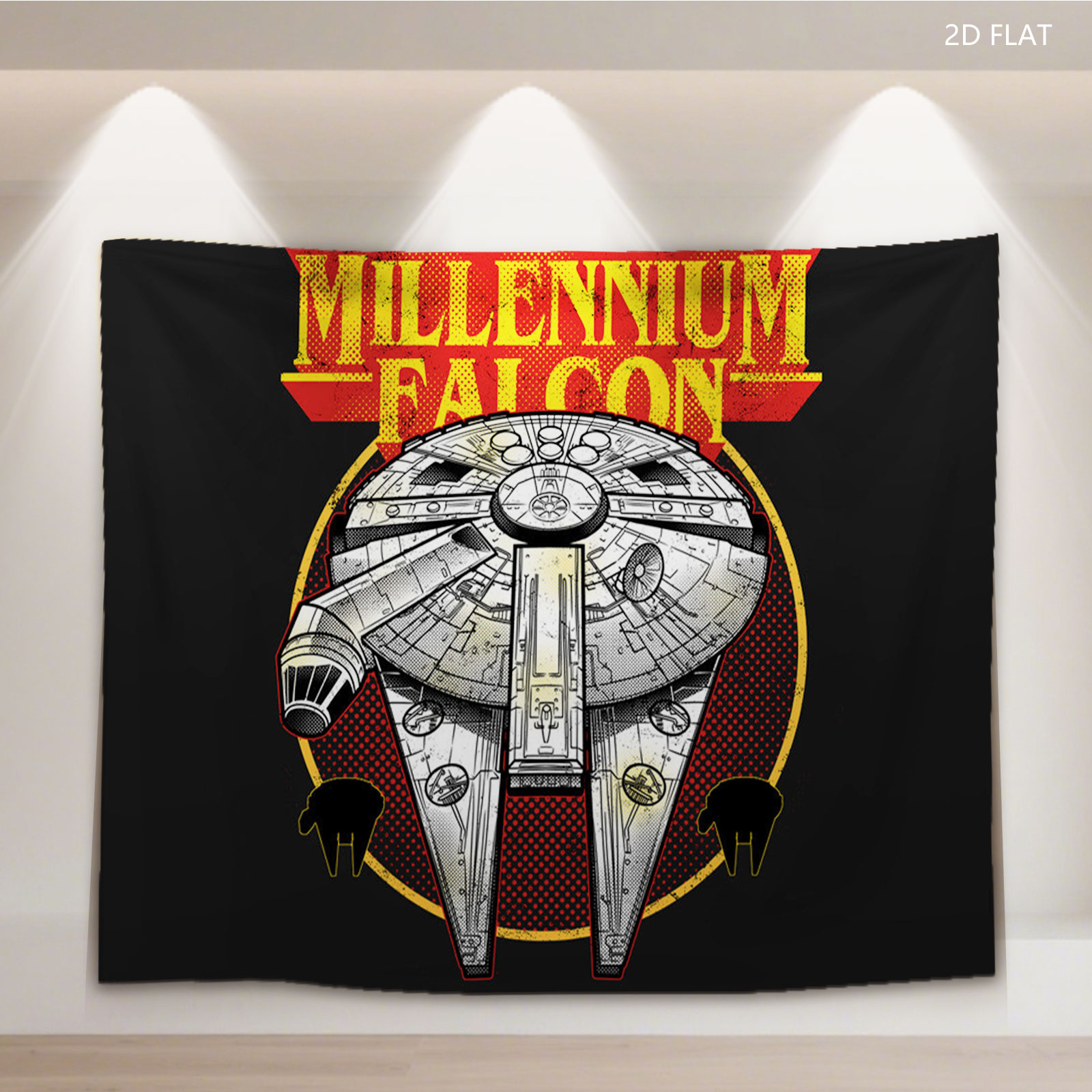 Millennium Falcon Star Wars Spaceship Design - Tapestry