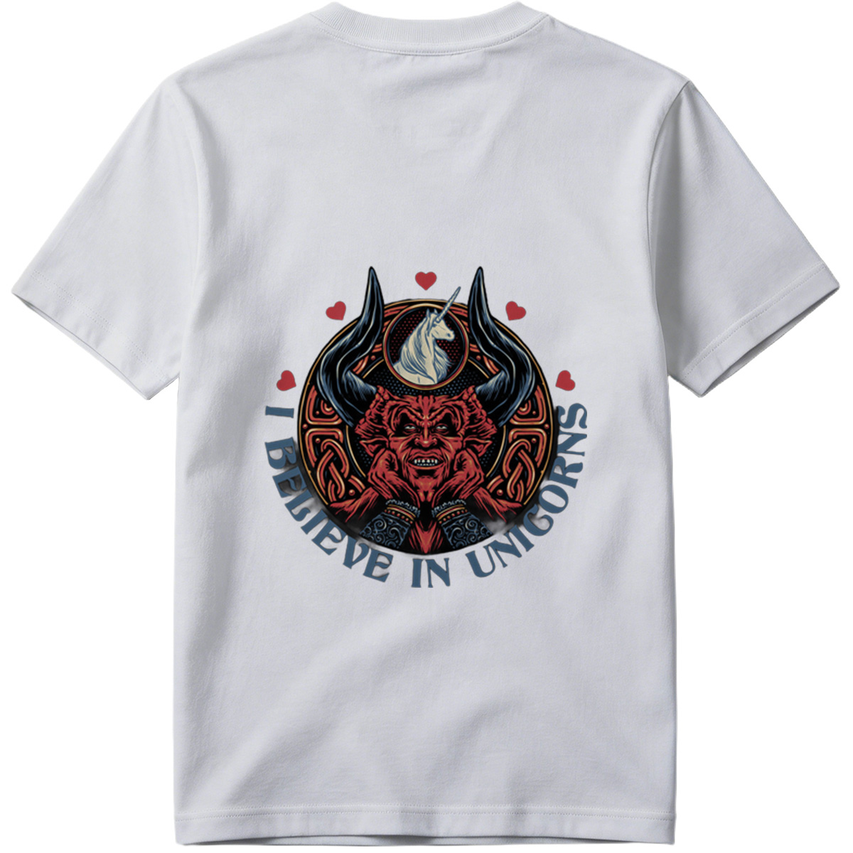 I Believe in Unicorns - Devil and Unicorn Design - Tee