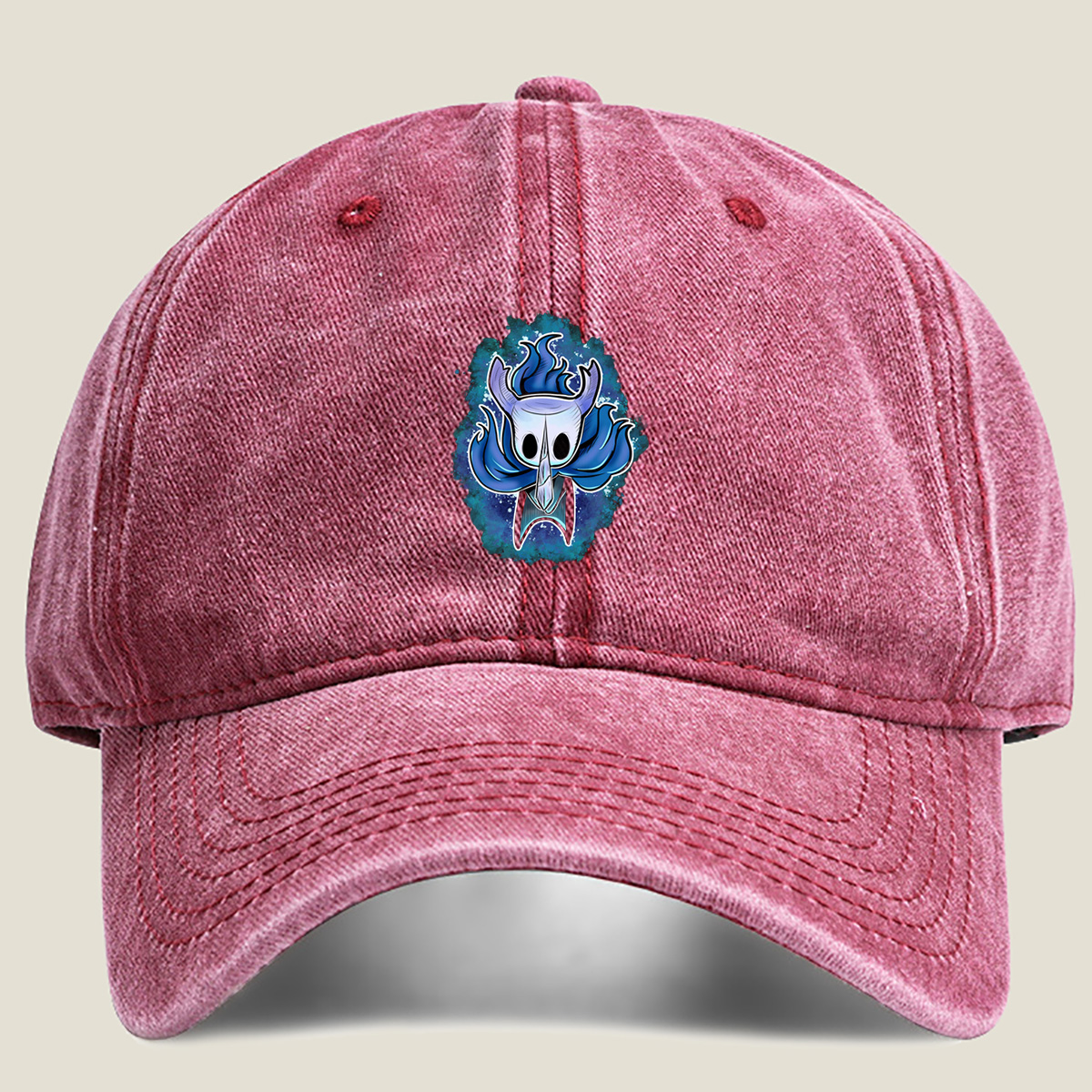 Hollow Knight: Blue Flame Soul - Washed Denim - Baseball Cap