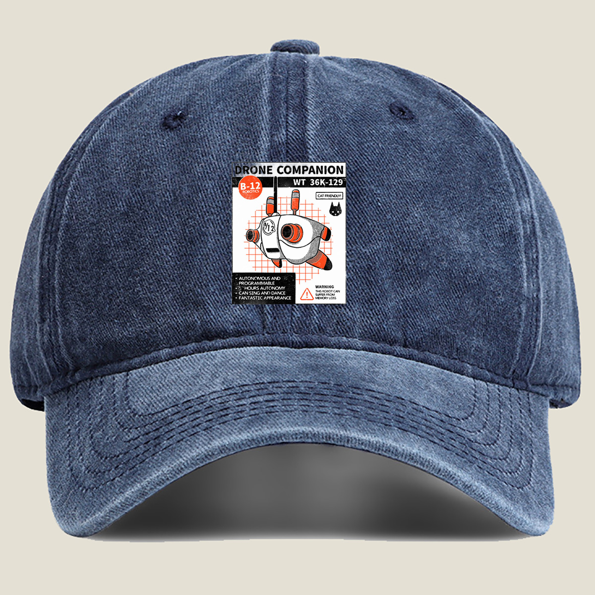 Drone Companion B-12 Robotics WT 36K-129 - Washed Denim - Baseball Cap