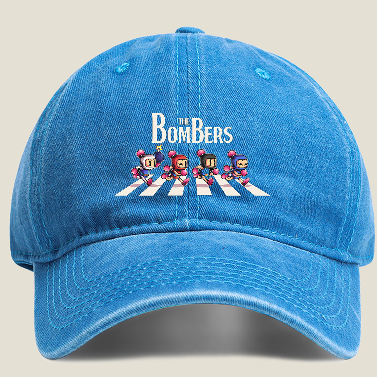 The Bombers: A Crosswalk Adventure - Washed Denim - Baseball Cap