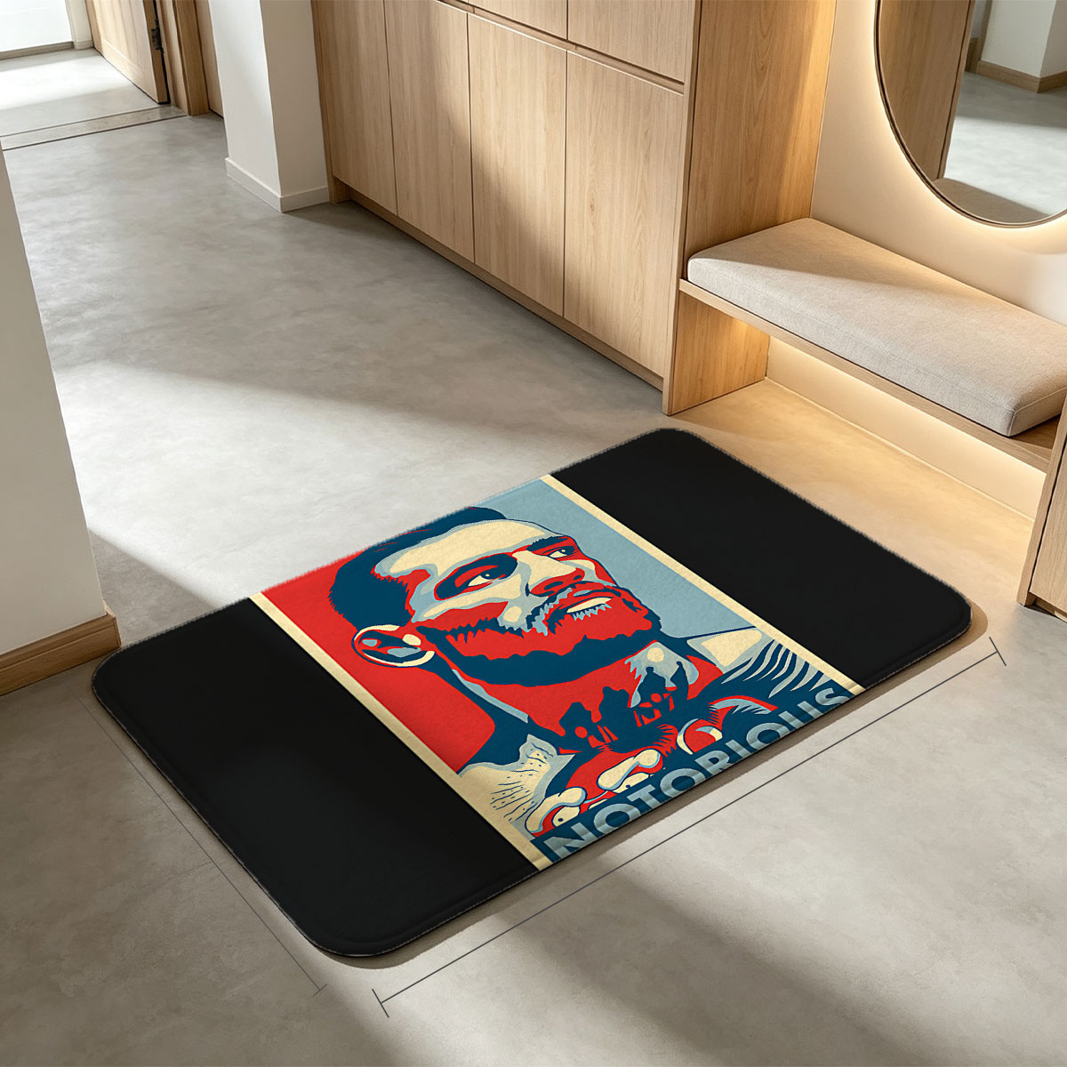 Conor McGregor Notorious UFC Fighter Poster - Flannel floor mat