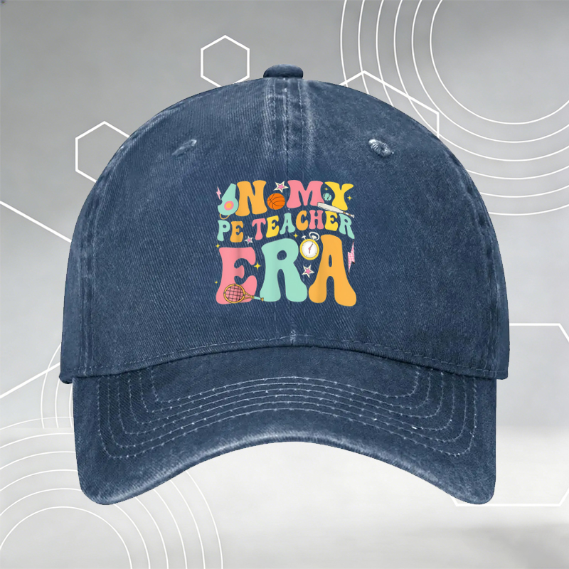 New Baseball Cap with Fish and Fishing Rod Print 