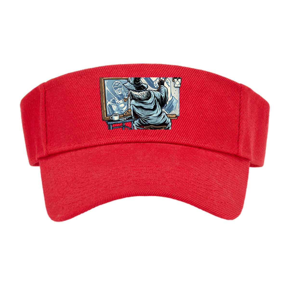 Wizard Artist Paints Loki on Canvas -  Visor cap