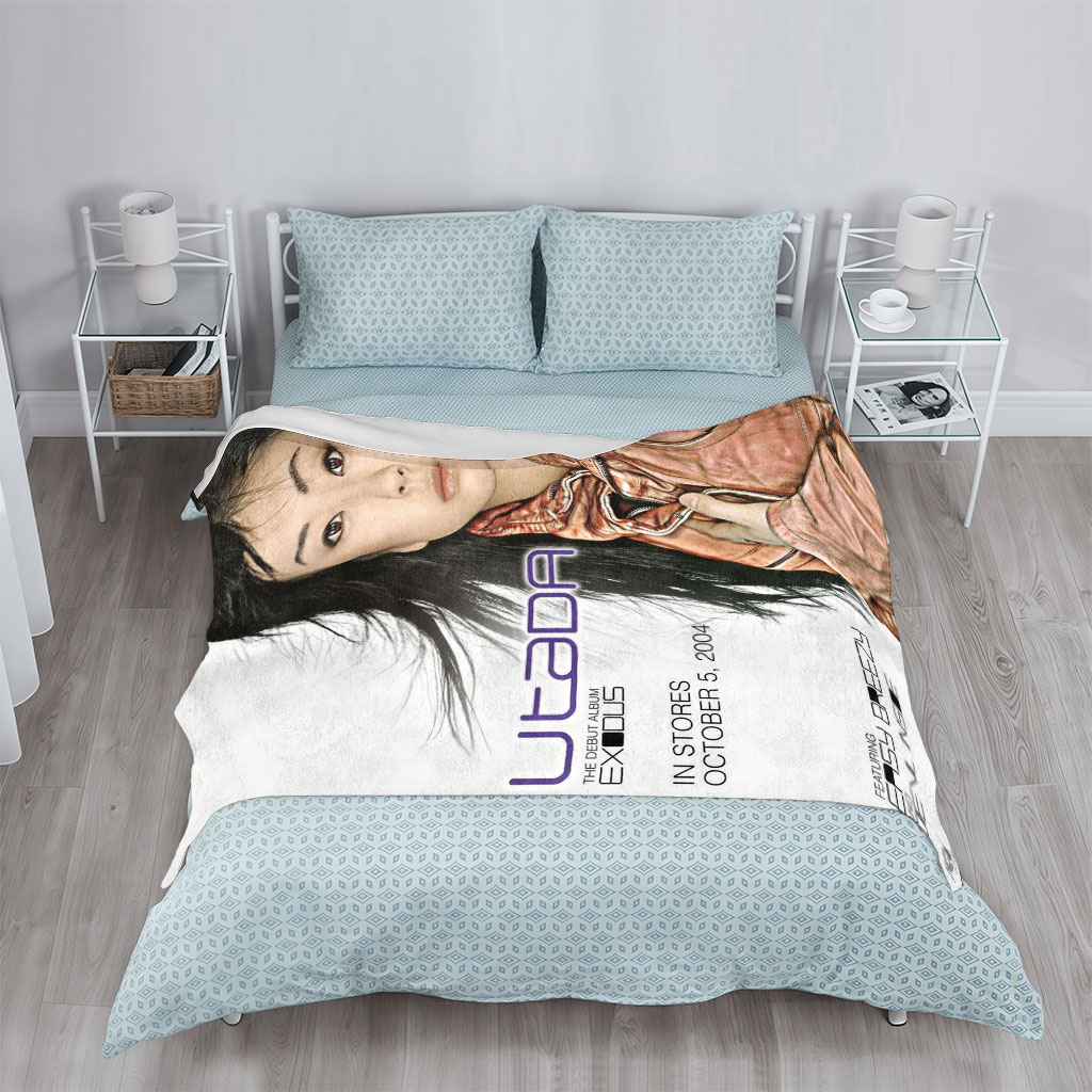 Utada Hikaru on Album Cover for Exodus Debut Release in 2004 - Blankets