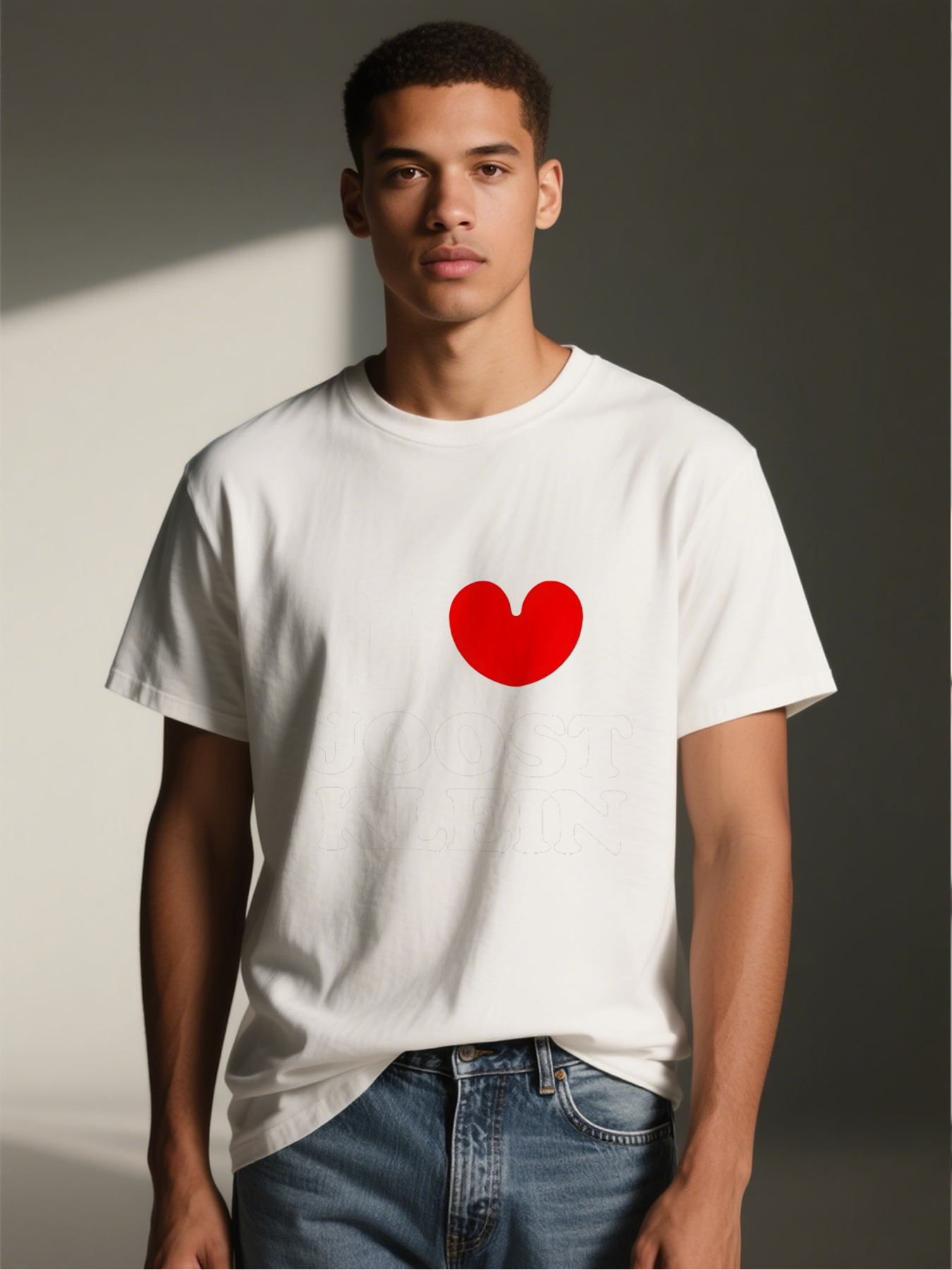 Men's Printed T-Shirt I Love Joost Klein Graphic Design Casual Round Neck Summer Lightweight Breathable Short Sleeve Tee for Fans and Music Lovers Adult Unisex Style