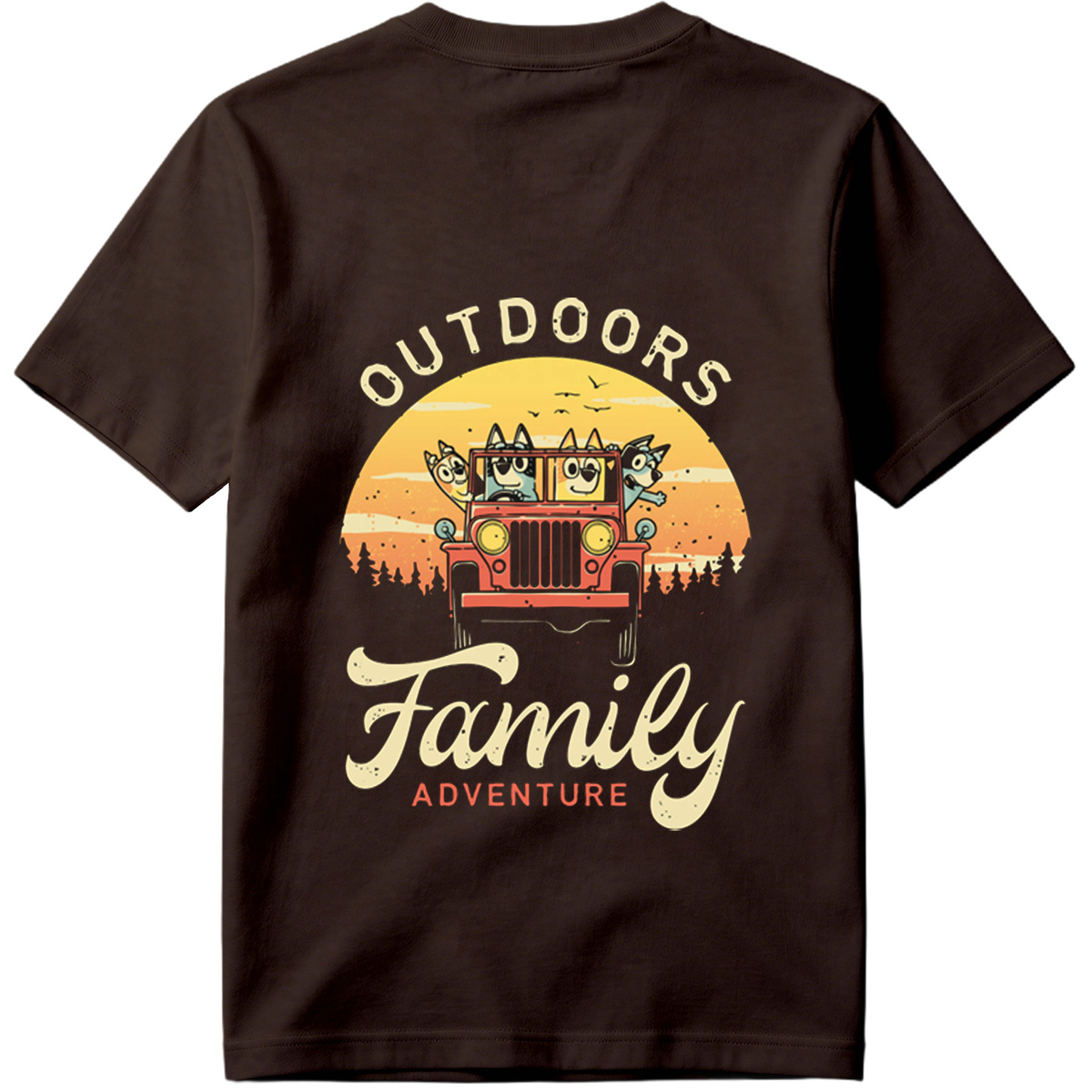 Bluey Family Outdoors Adventure - Tee