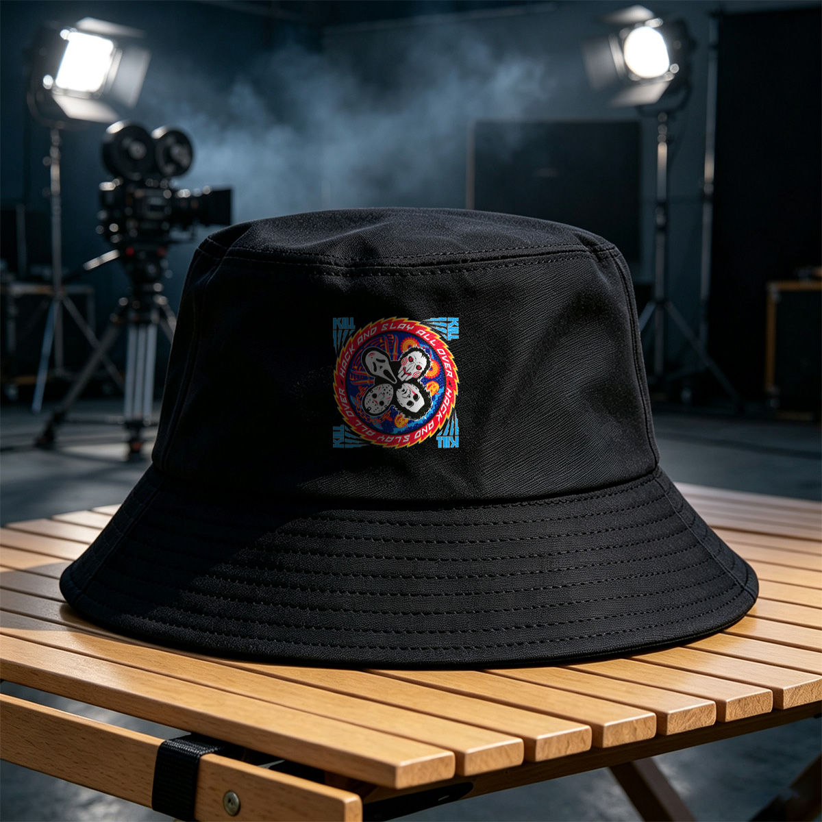 Halloween Horror Icons: Michael Myers, Ghostface, Leatherface, and Jigsaw - Fisherman's Hat