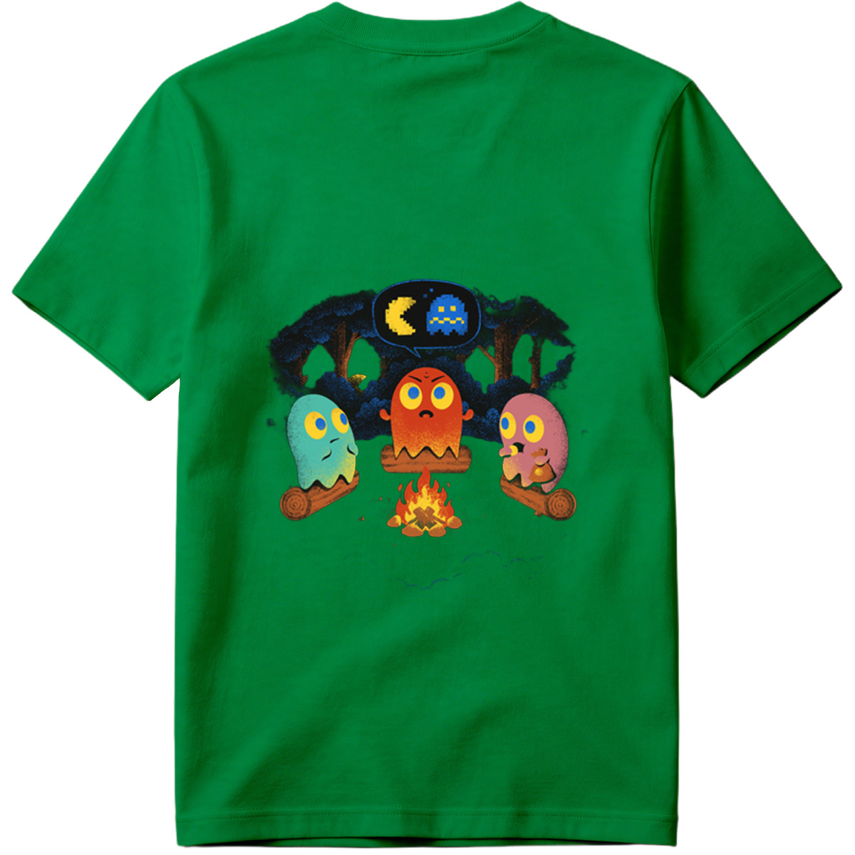 Pac-Man Ghosts Campfire Story - Tee