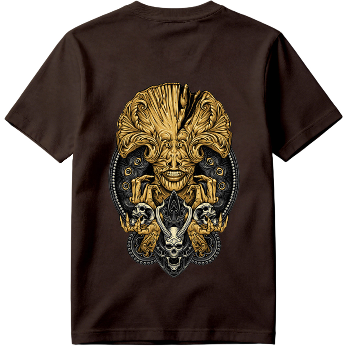 Alien vs. Predator: Golden Xenomorph and Skulls - Tee