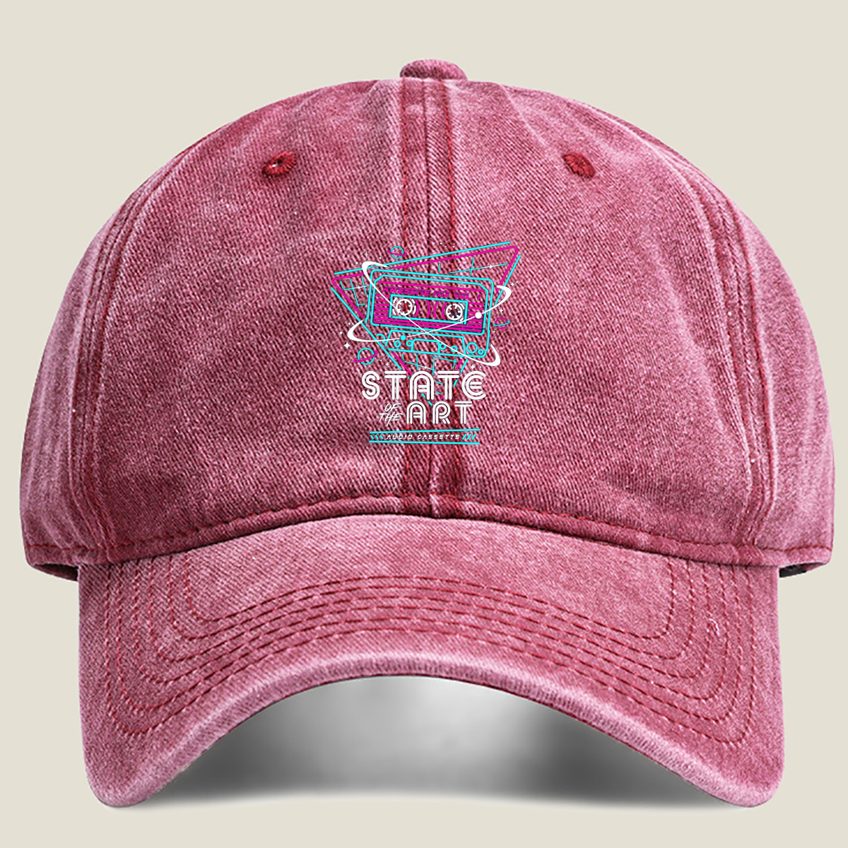 State of the Art Audio Cassette - Washed Denim - Baseball Cap