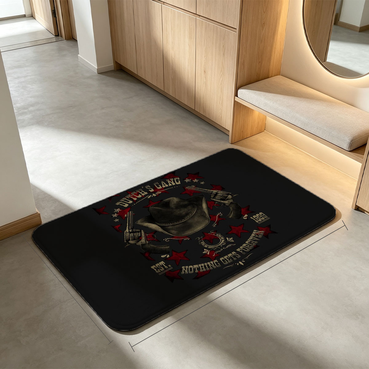 Dutch's Gang: Nothing Gets Forgotten, Est. 1899 - Flannel floor mat