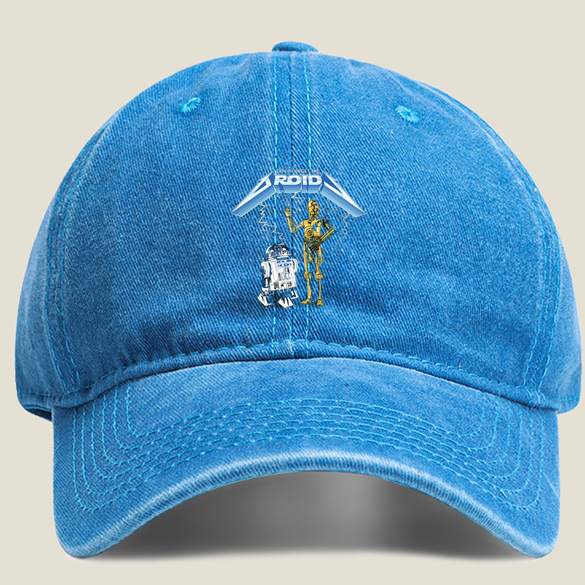Star Wars: R2-D2 and C-3PO – Don't Forget the Droid - Washed Denim - Baseball Cap
