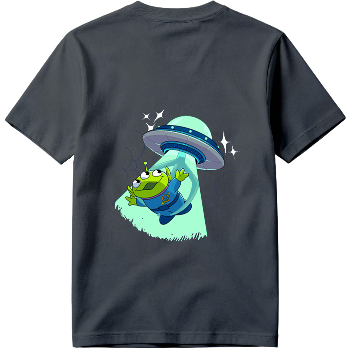 Alien from Toy Story Abducted by UFO - Tee