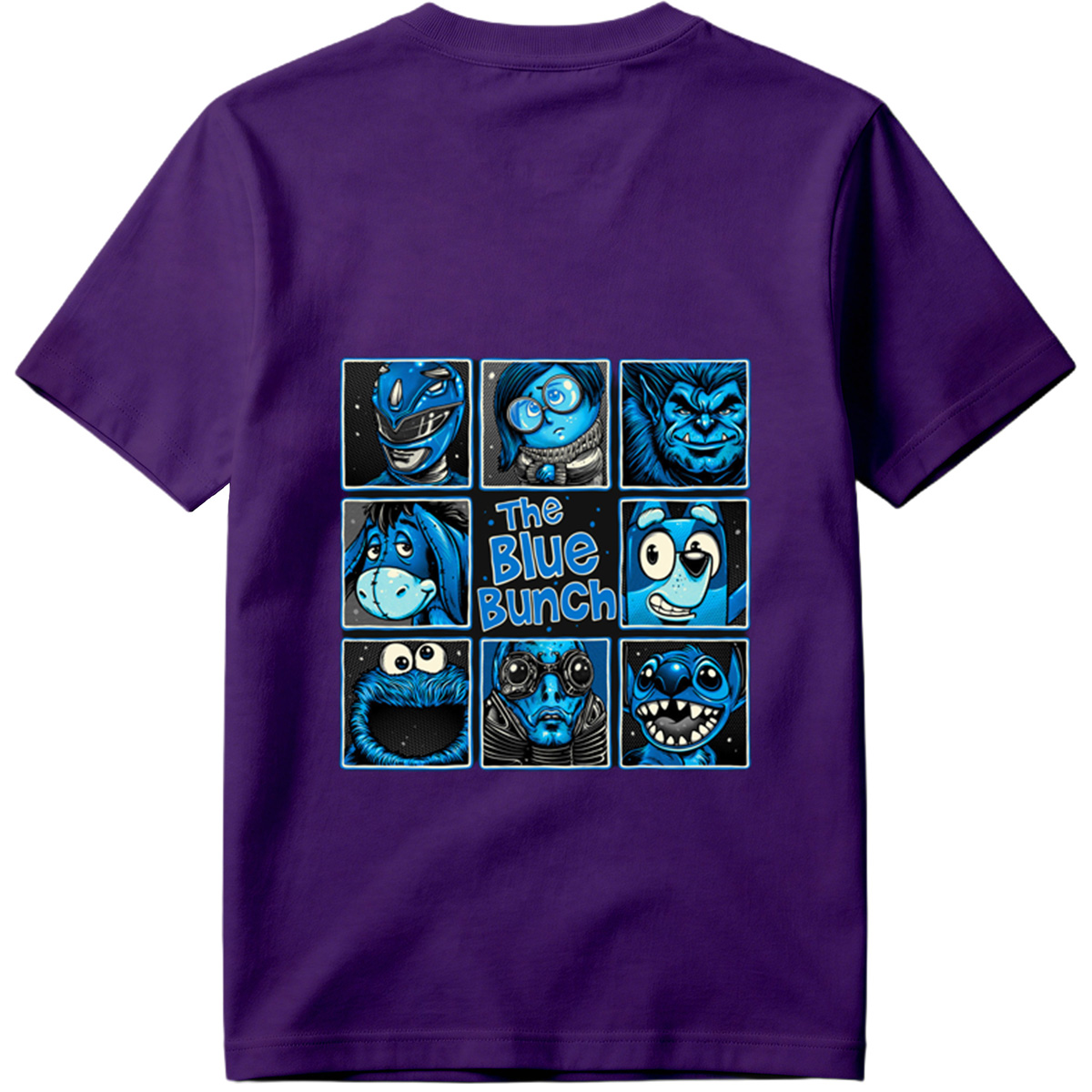 The Blue Bunch: A Collection of Blue Characters - Tee