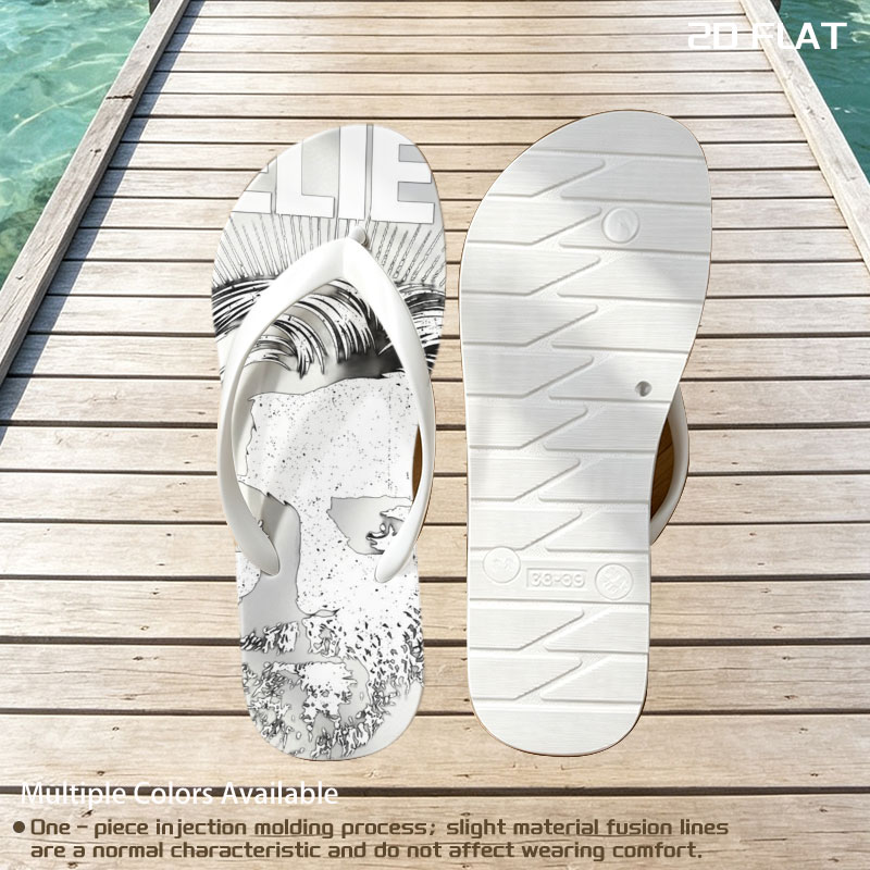 I Believe - Jesus Christ Portrait -  flip-flops