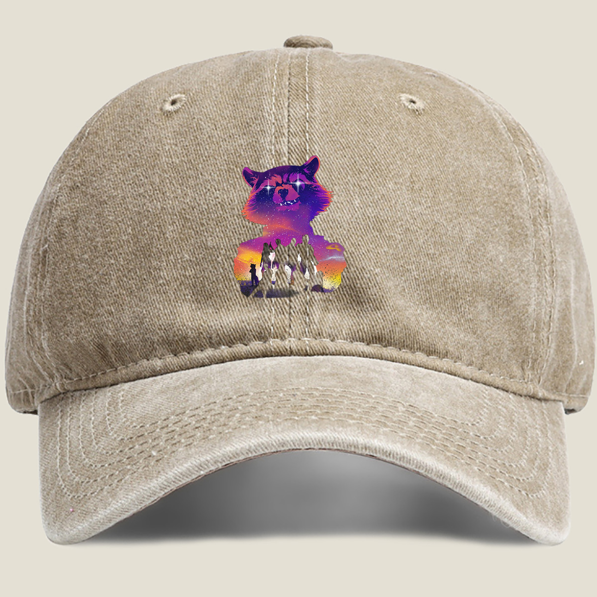 Guardians of the Galaxy: Rocket Raccoon and the Team - Washed Denim - Baseball Cap