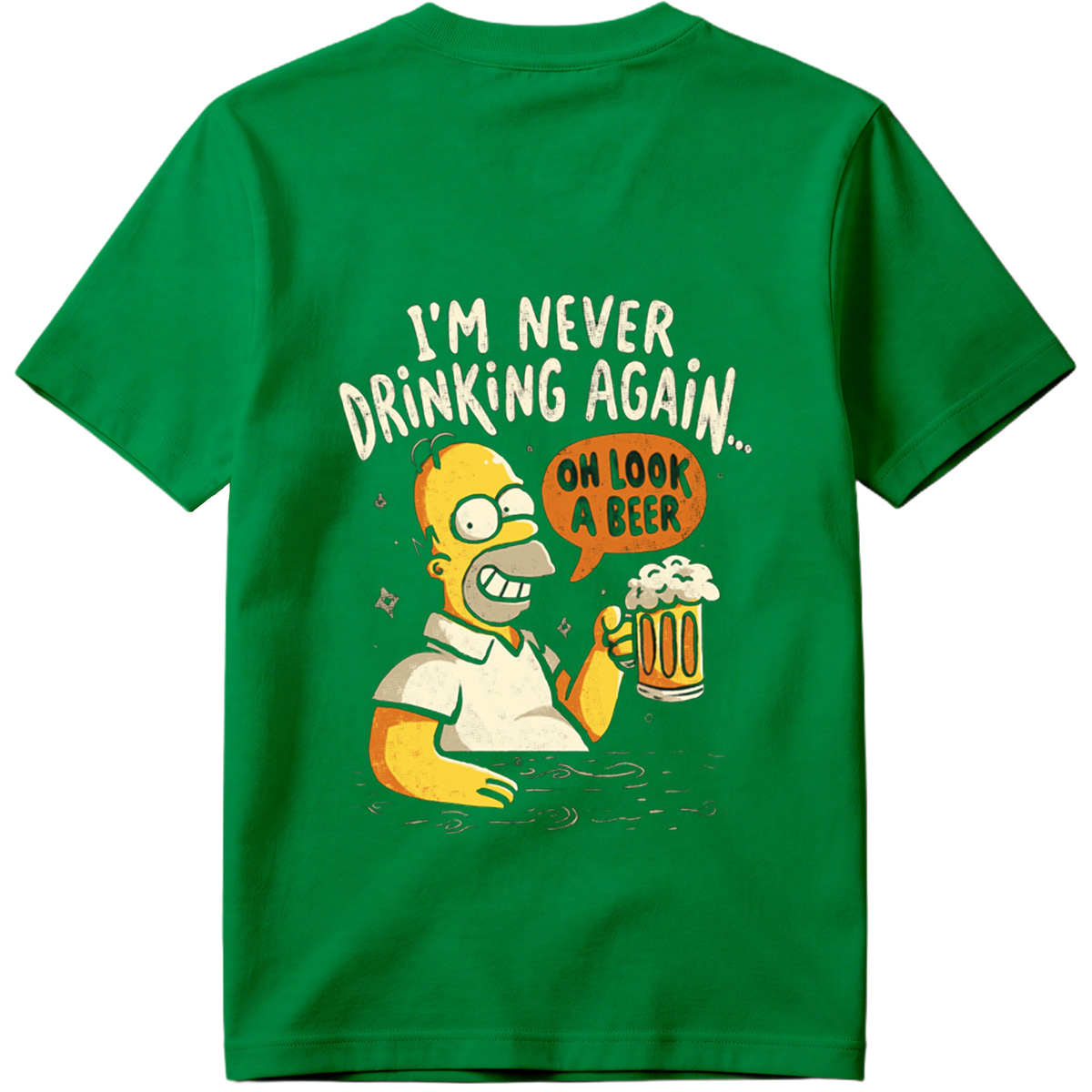 Homer Simpson I'm Never Drinking Again - Tee
