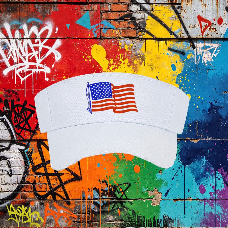 Unisex Classic Mesh Baseball Cap with American Flag Print - Lightweight Breathable Sun Hat for Outdoor Activities, Perfect for Men and Women on Beach, Camping, Fishing, and Travel