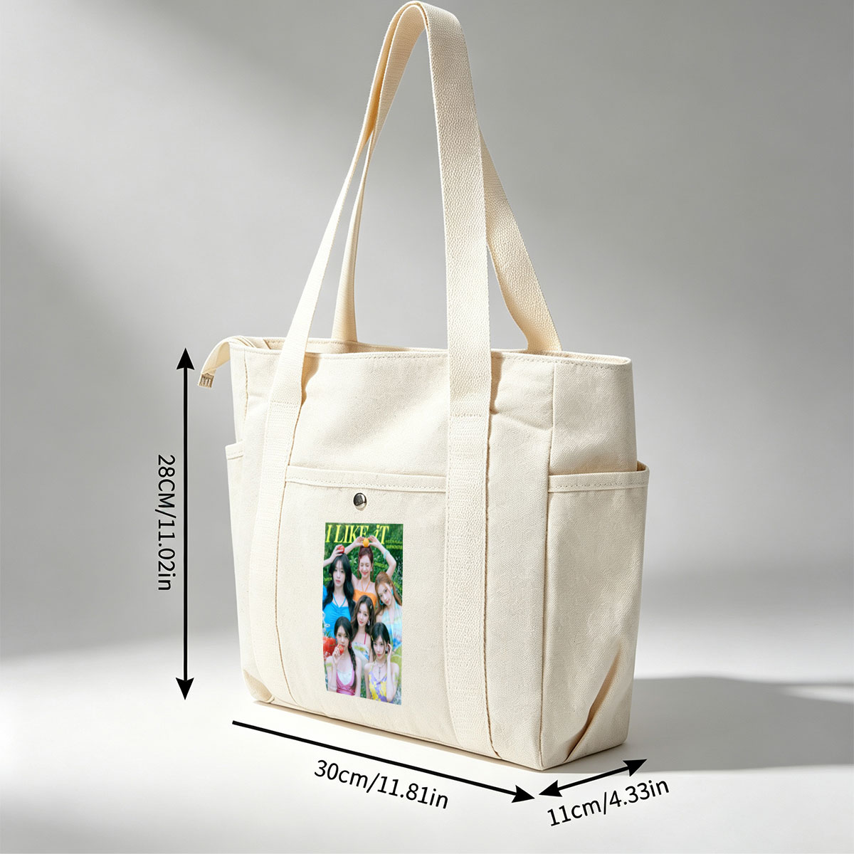 BABYMONSTER Summer Vibes in Colorful Outfits with Fruits and Nature Background - Multi-pocket bags